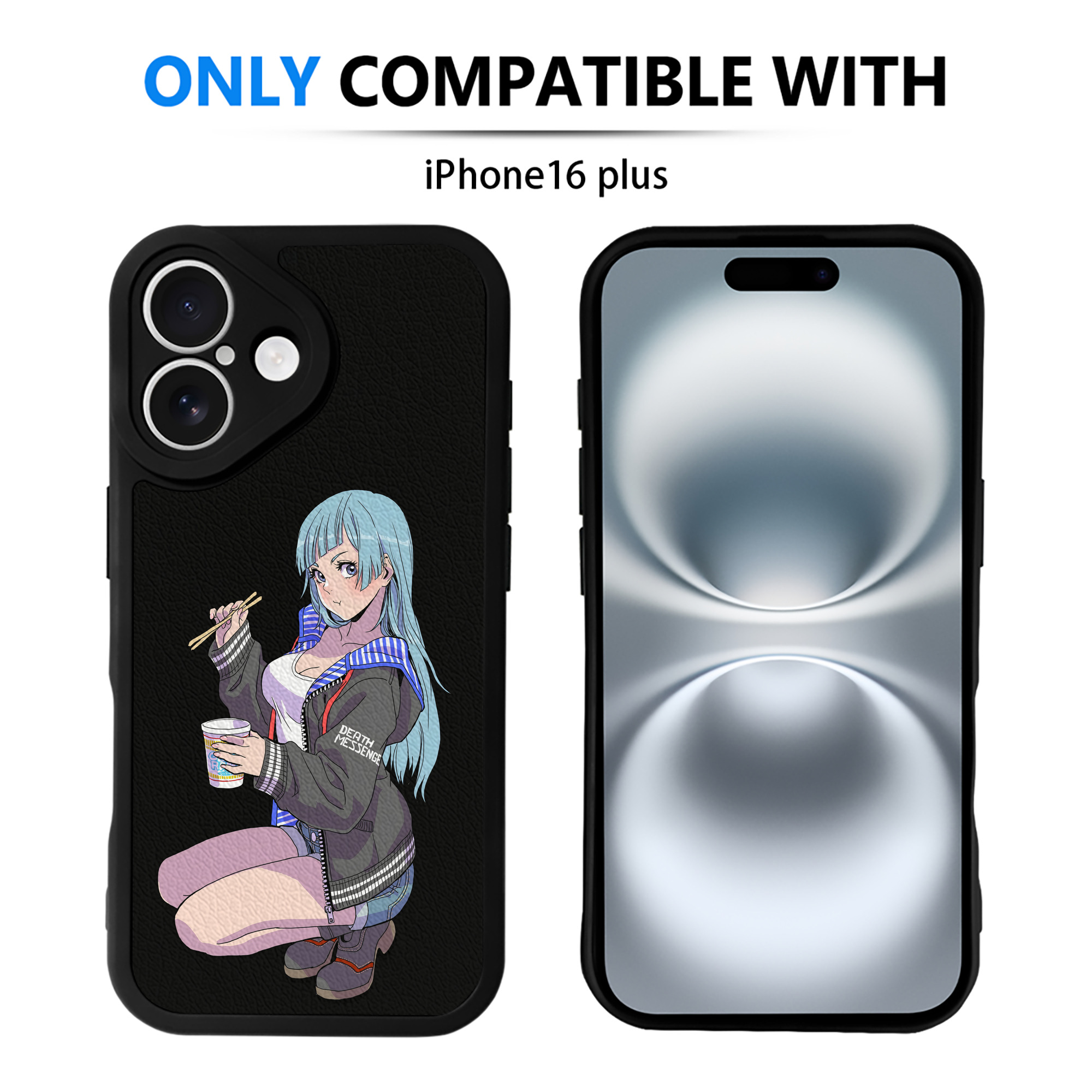 （画像用） 呪術廻戦 Jujutsu Kaisen 【iPhone 16シリーズ対応】シリコンスマホケース（レザー調） 材質：シリコン